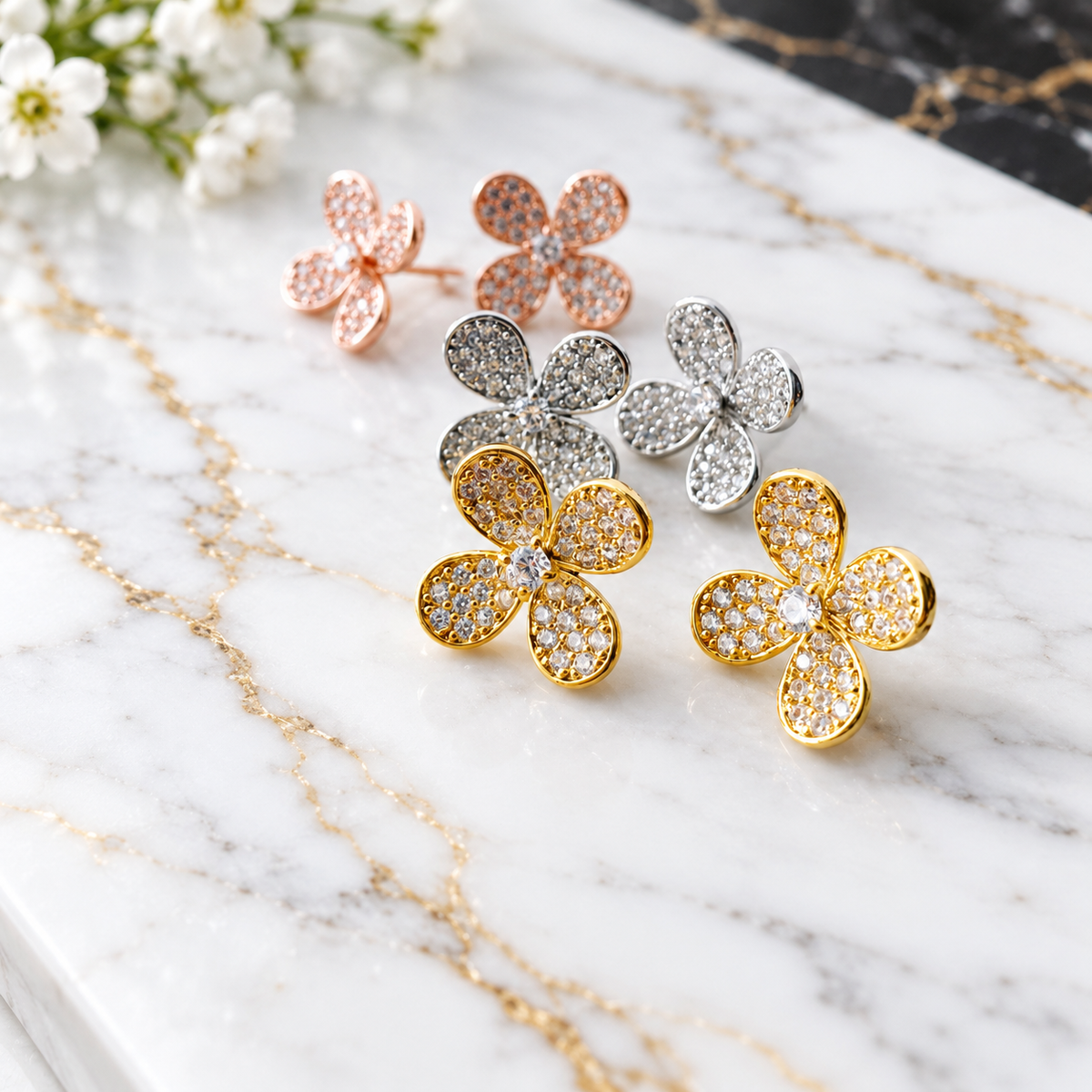 Fleur Éclat Earrings