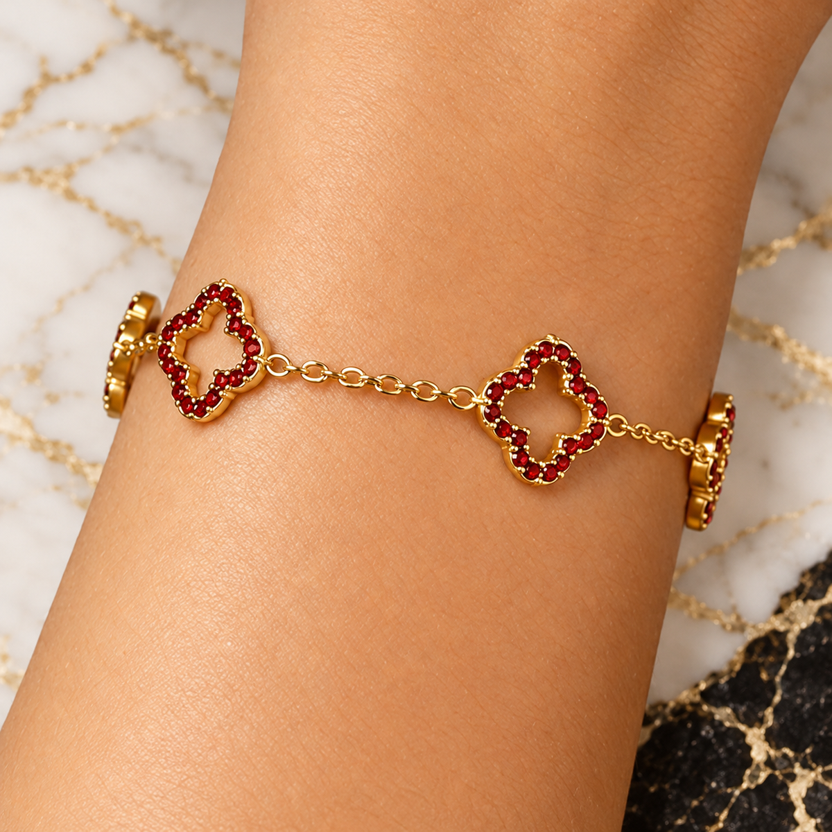 Red Clover Bracelet