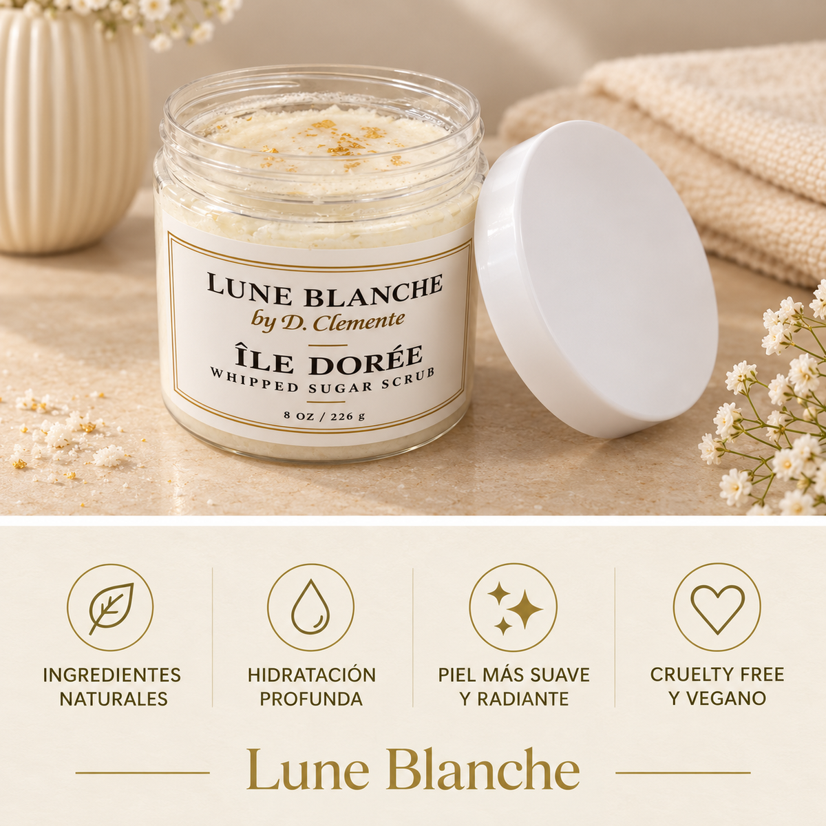 Île Dorée Whipped Sugar Scrub