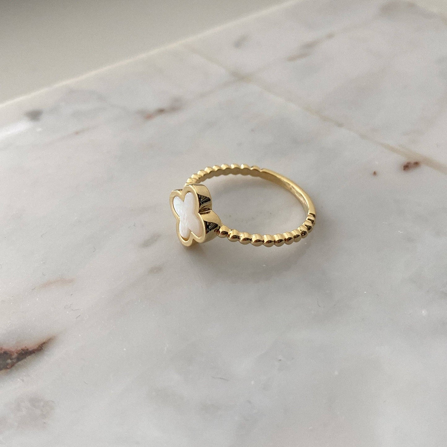 Bague Trèfle Doré