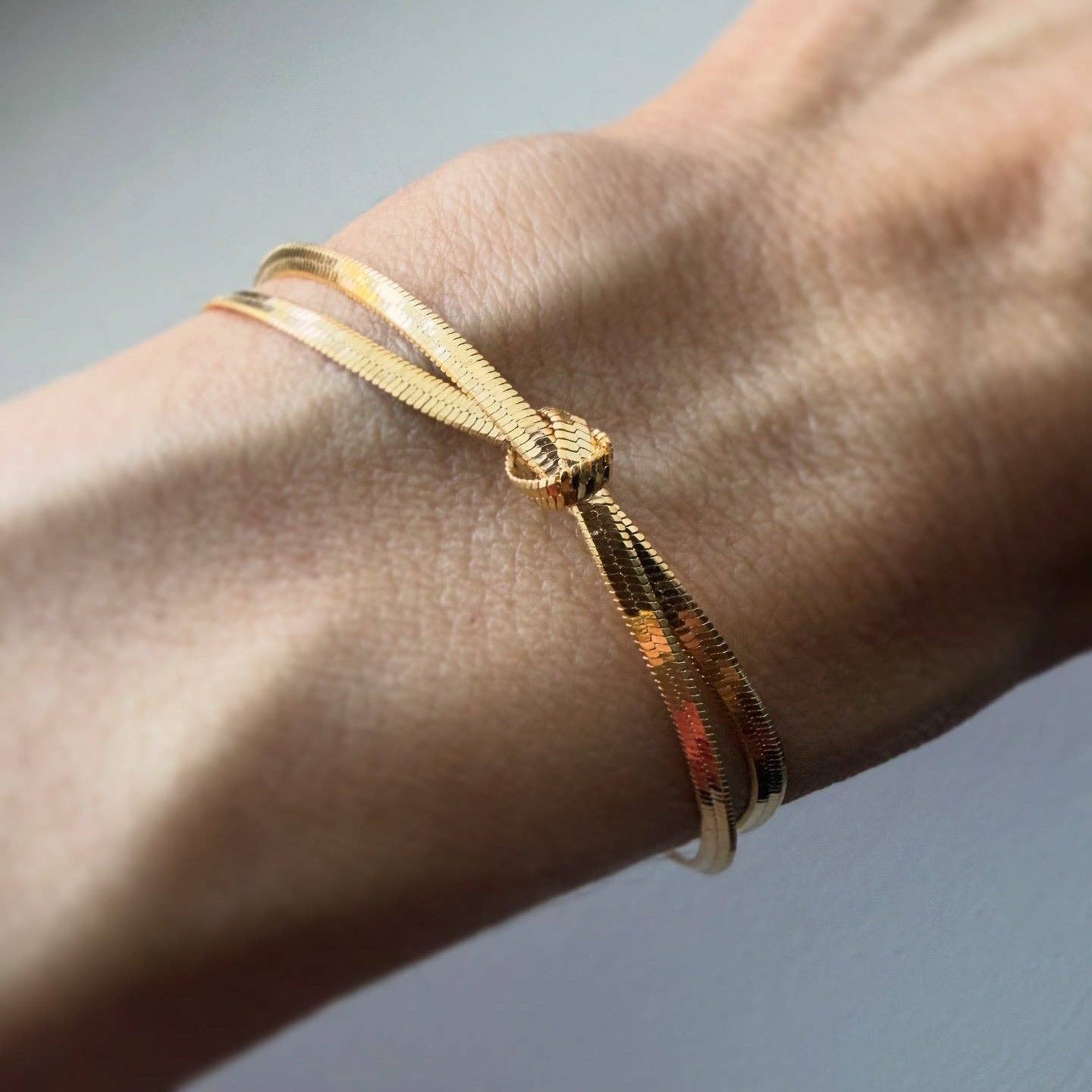 Lune Blanche · Herringbone Knot Bracelet