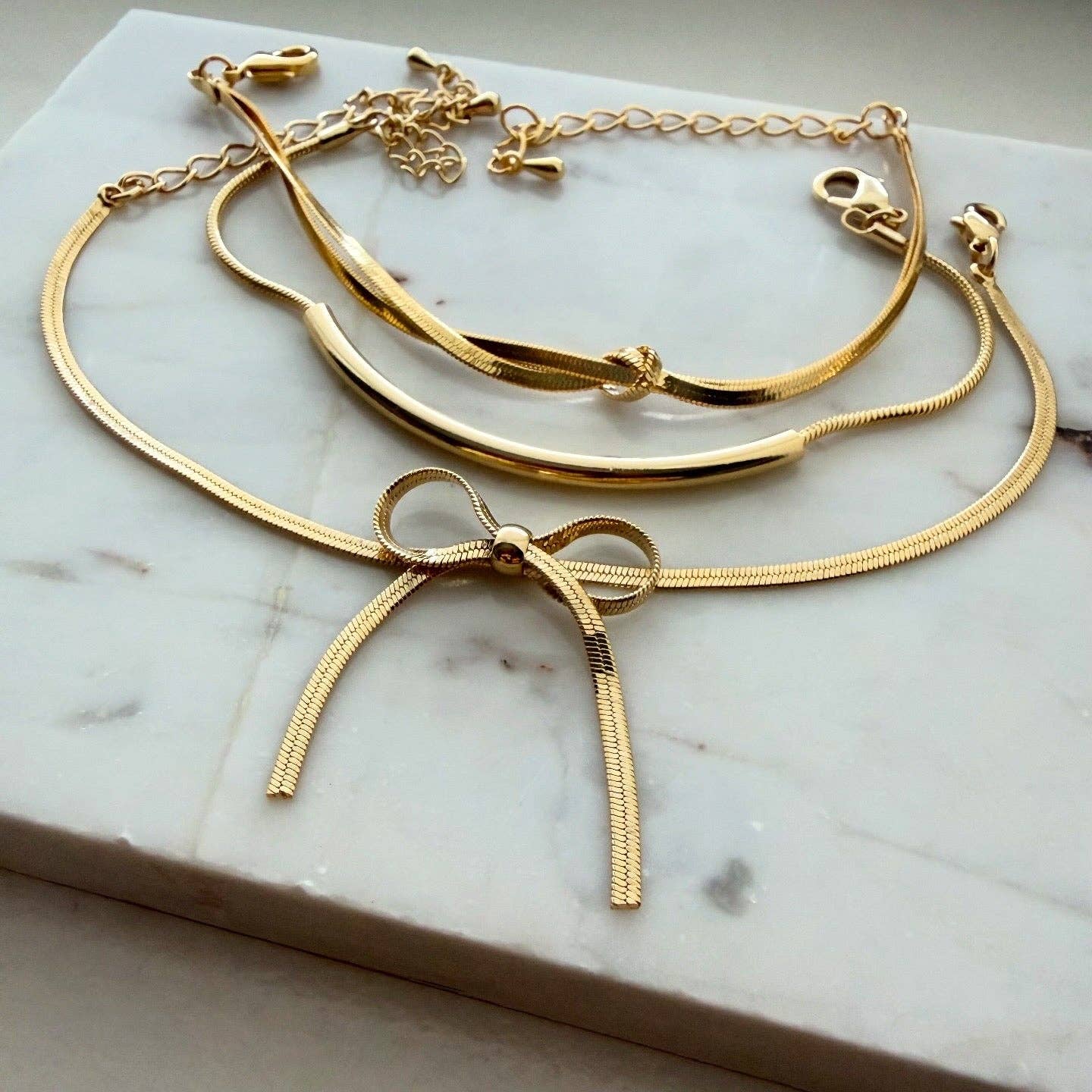 Nœud Doré Bracelet