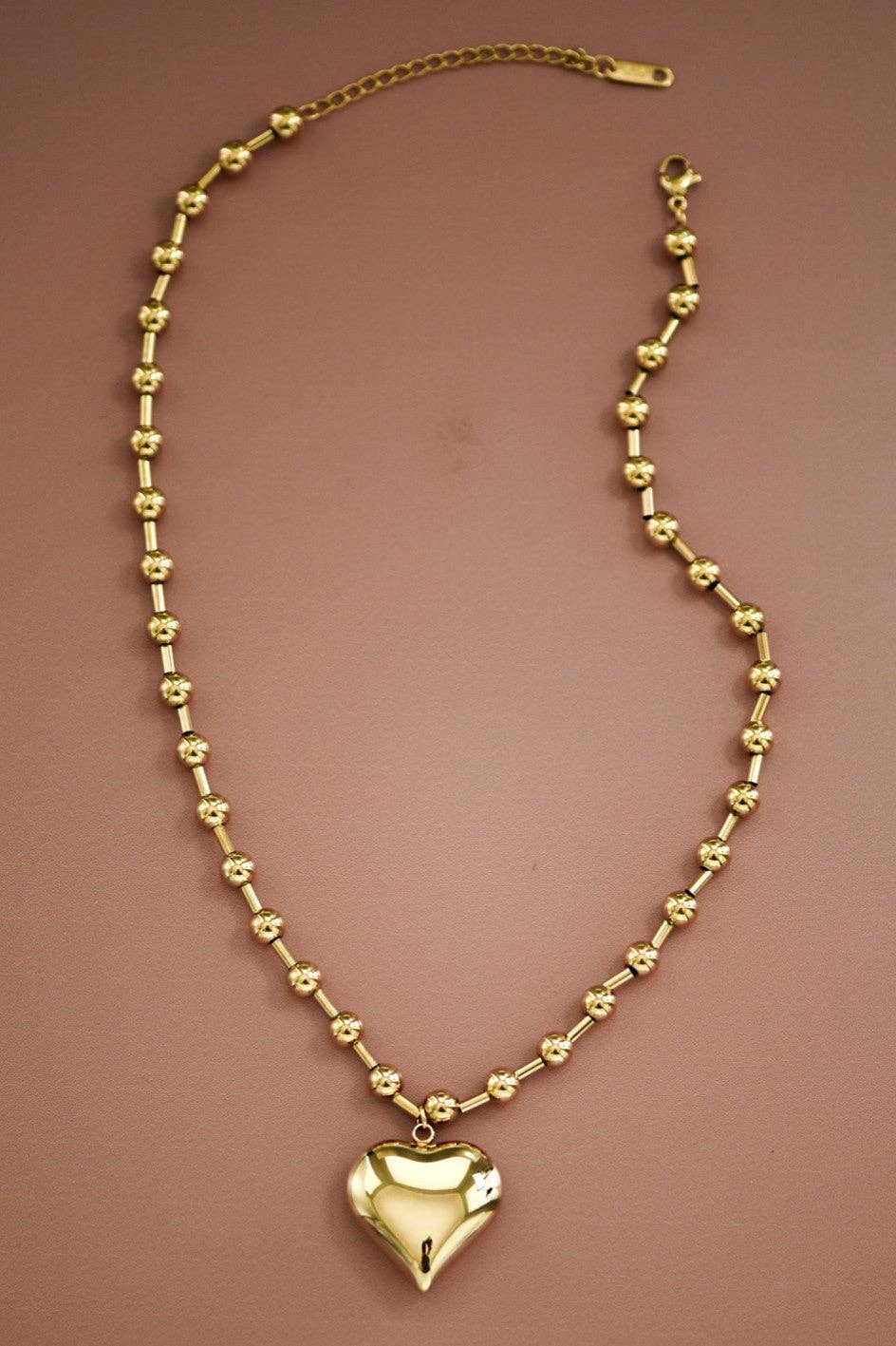 18K Gold PVD Plated Waterproof Stainless Steel Chain Necklace - 6994