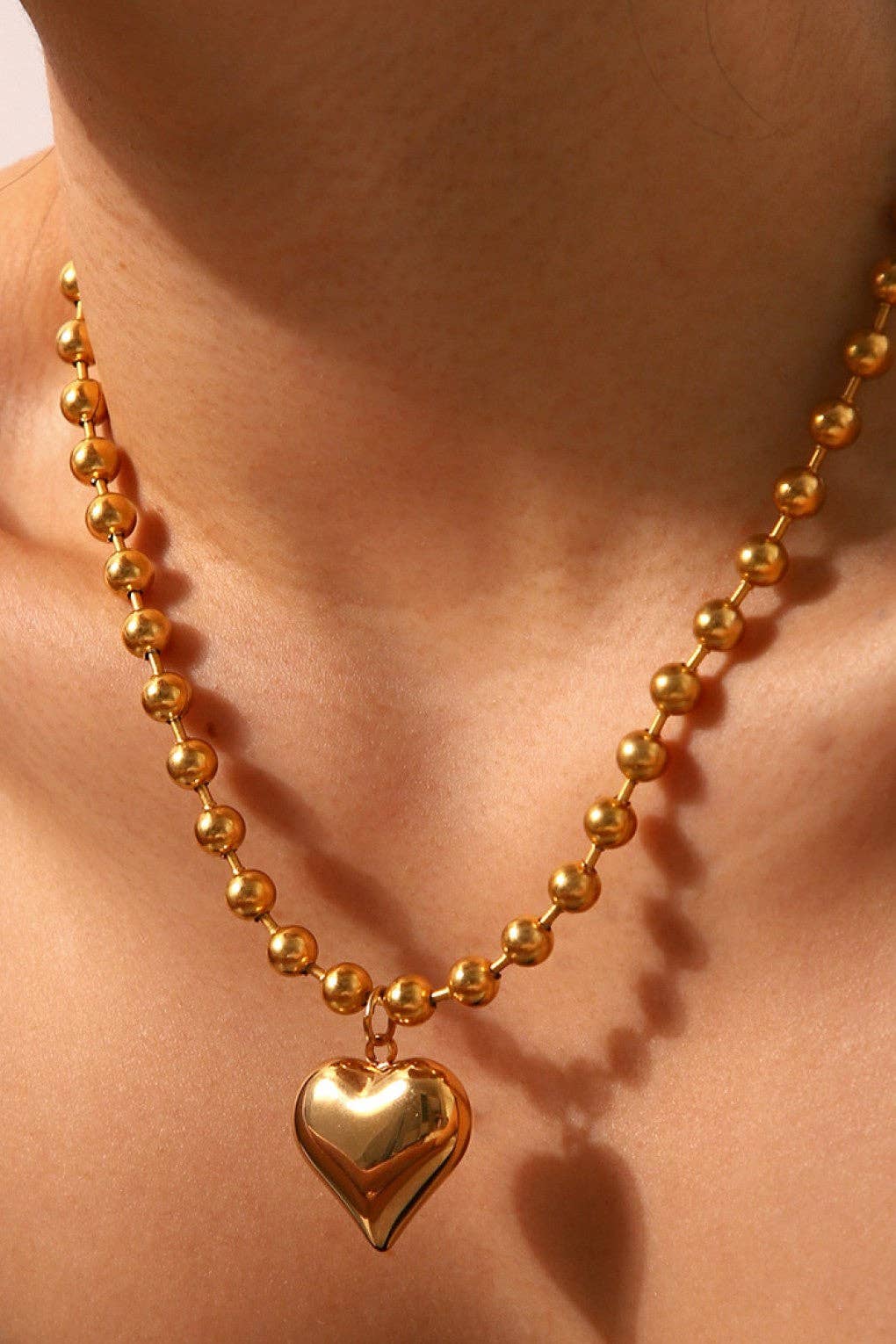 18K Gold PVD Plated Waterproof Stainless Steel Chain Necklace - 6994