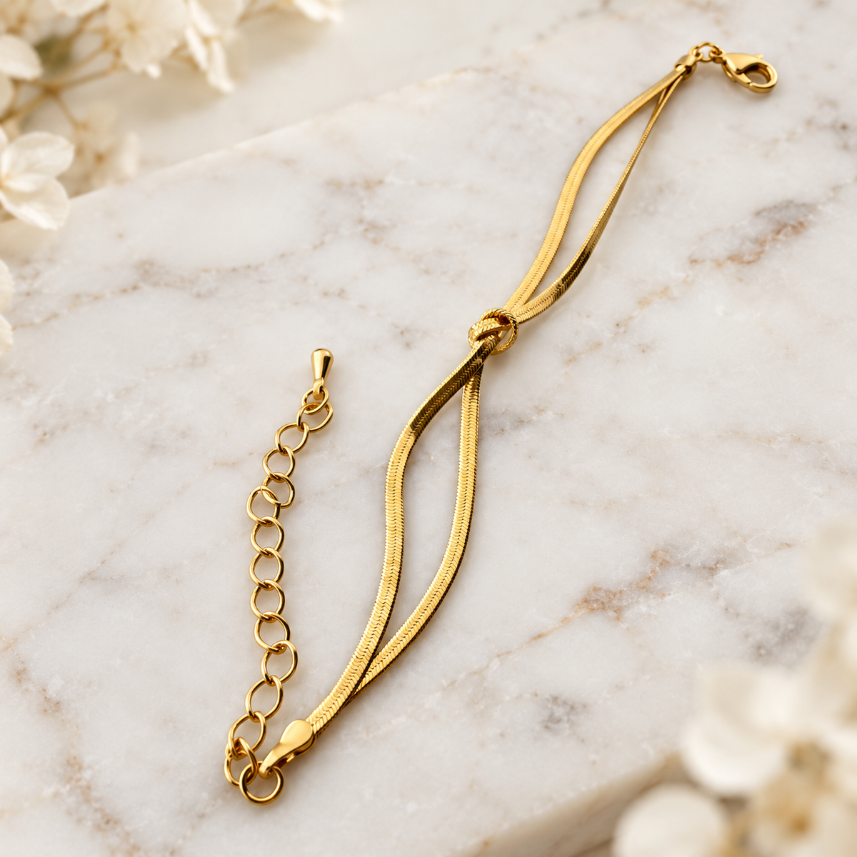 Nœud Doré Bracelet