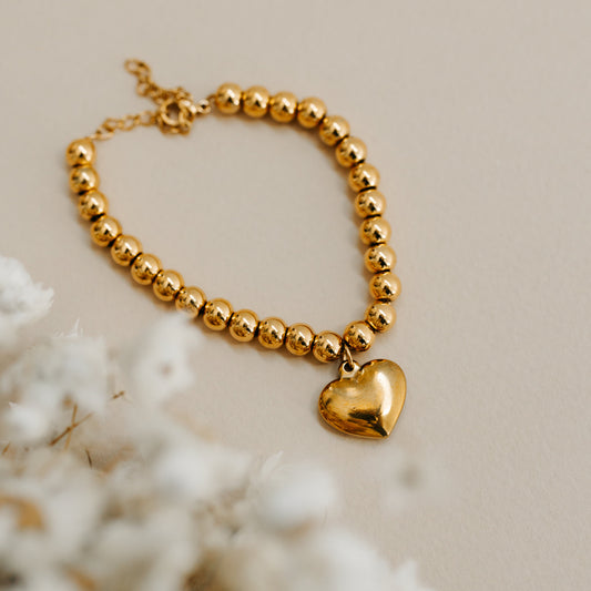 Bracelet Coeur Doré