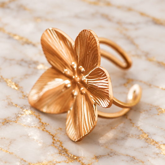 Golden Flower Ring