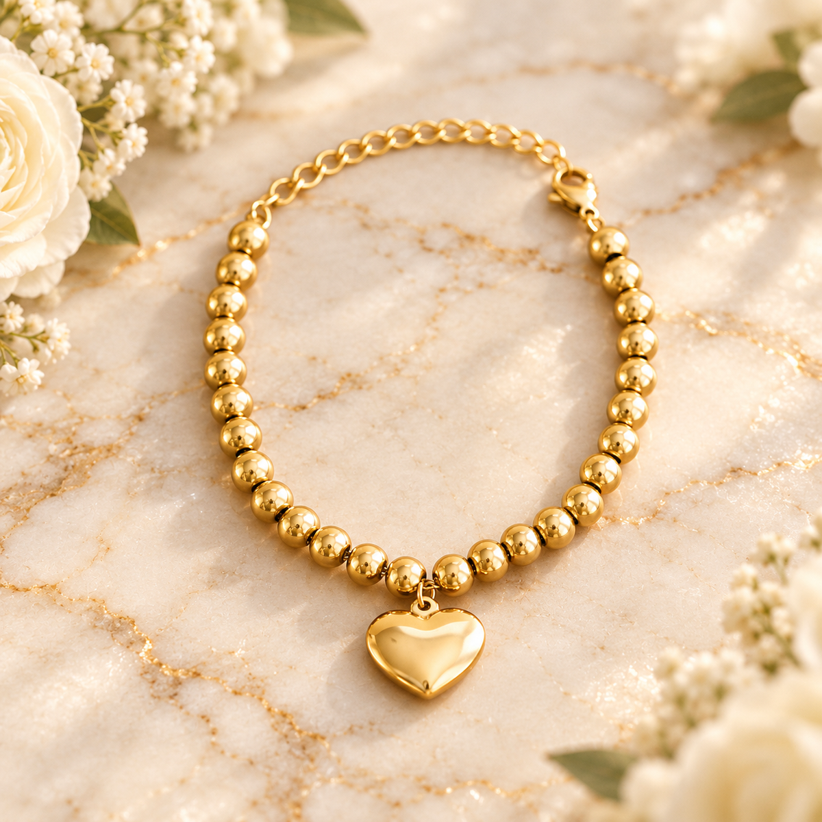 Bracelet Coeur Doré