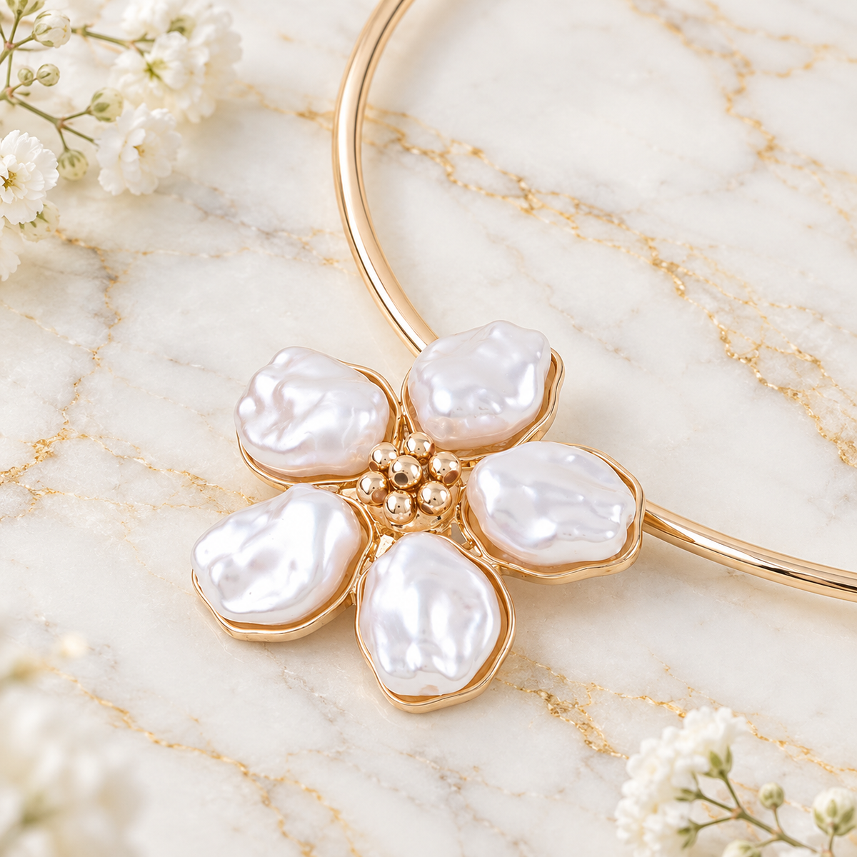 Fleur de Perle Necklace