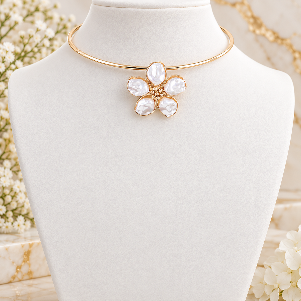 Fleur de Perle Necklace