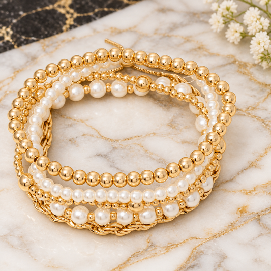 Golden Pearl Bracelet