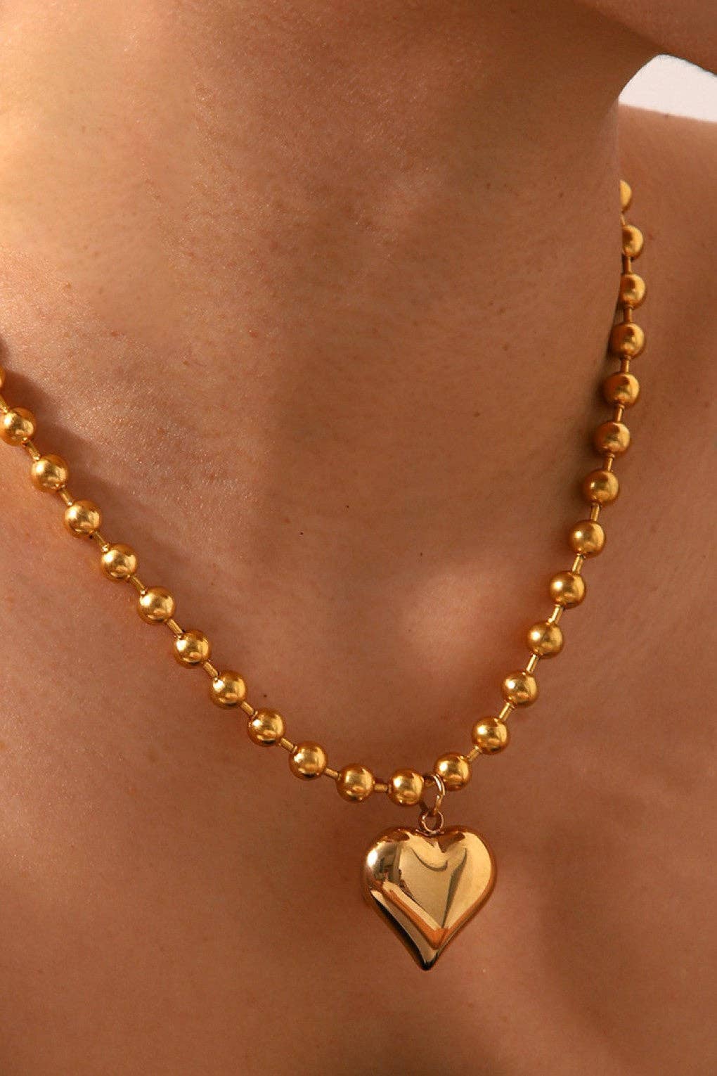 18K Gold PVD Plated Waterproof Stainless Steel Chain Necklace - 6994
