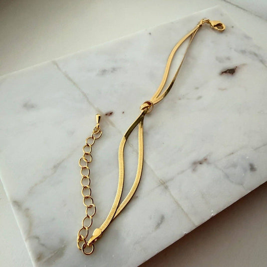 Nœud Doré Bracelet