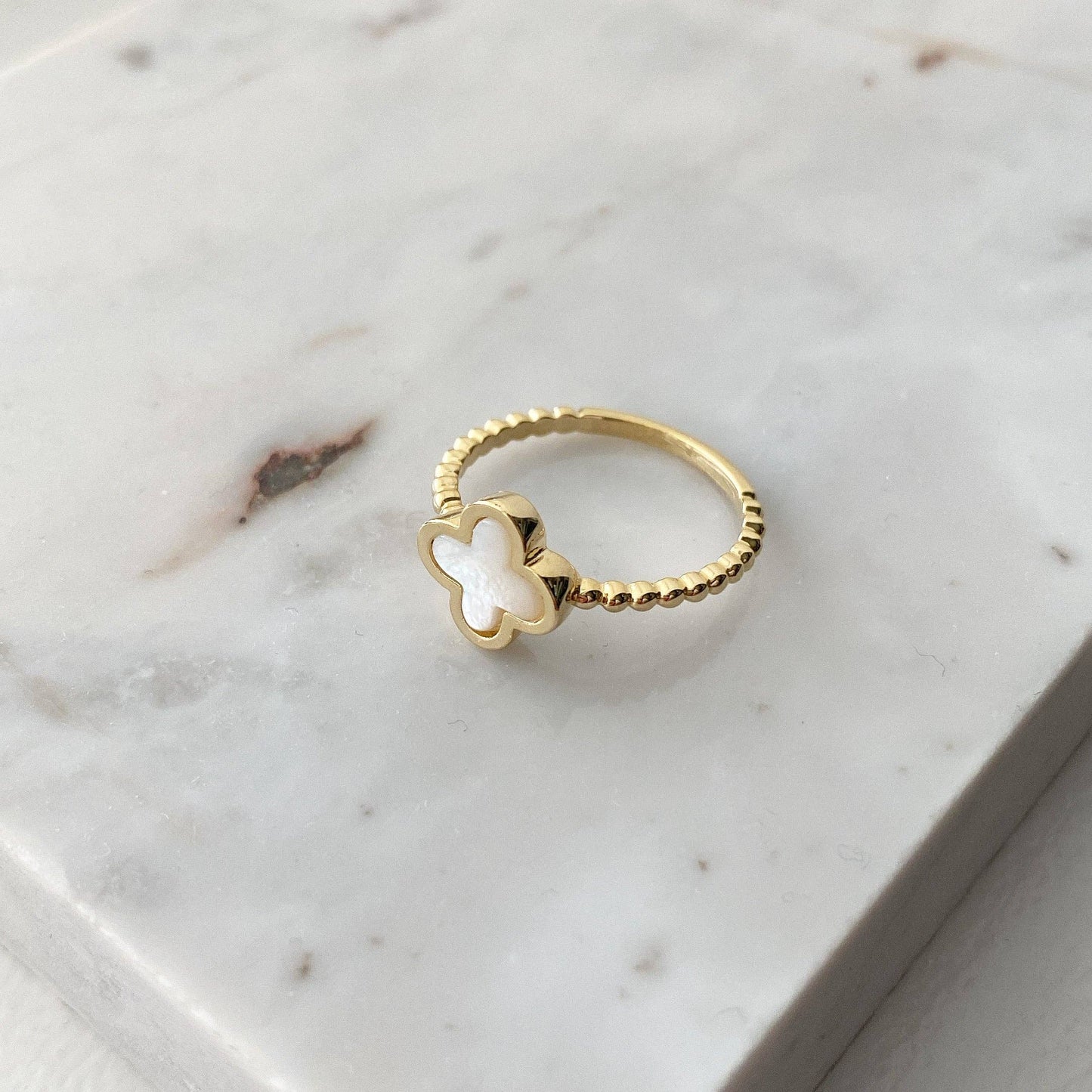 Bague Trèfle Doré