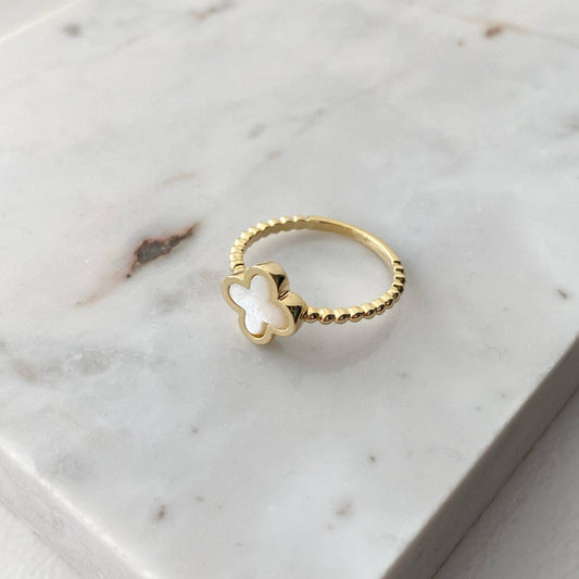 Bague Trèfle Doré