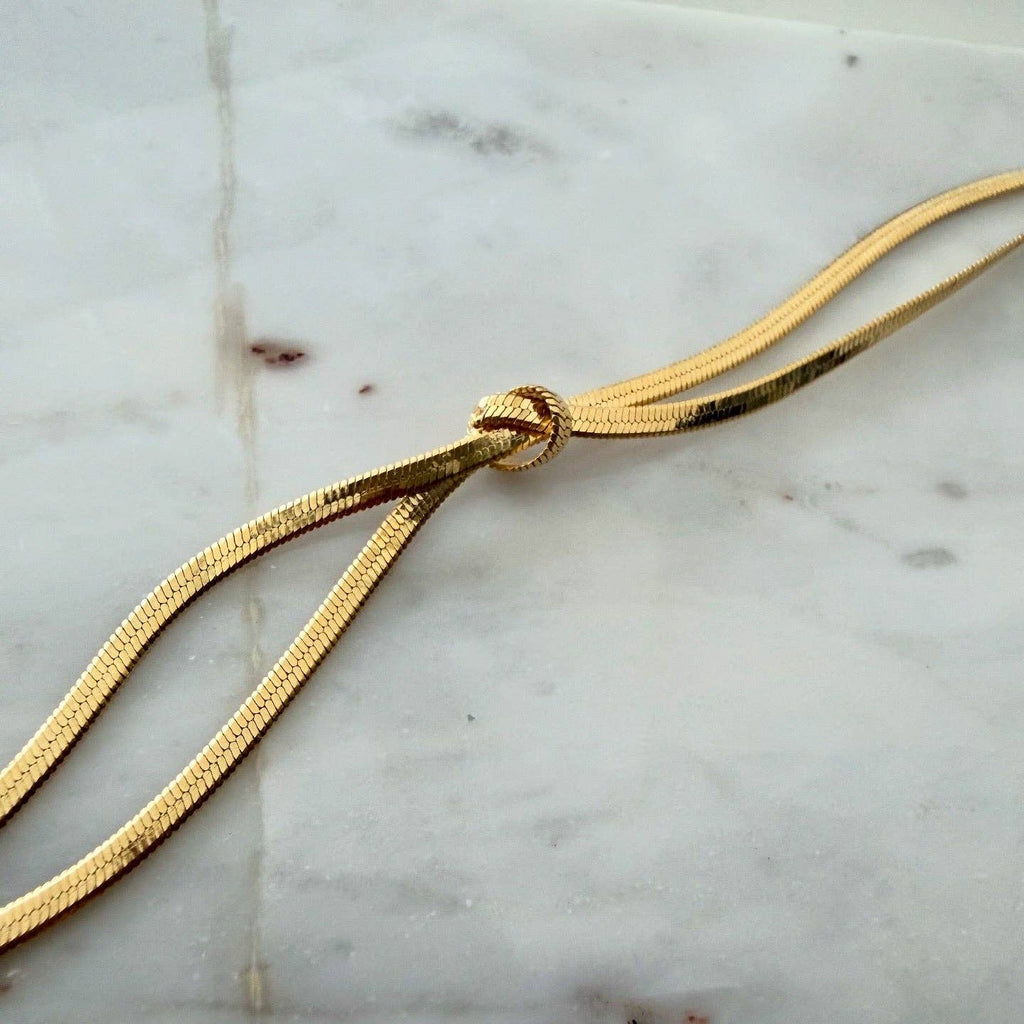 Lune Blanche · Herringbone Knot Bracelet