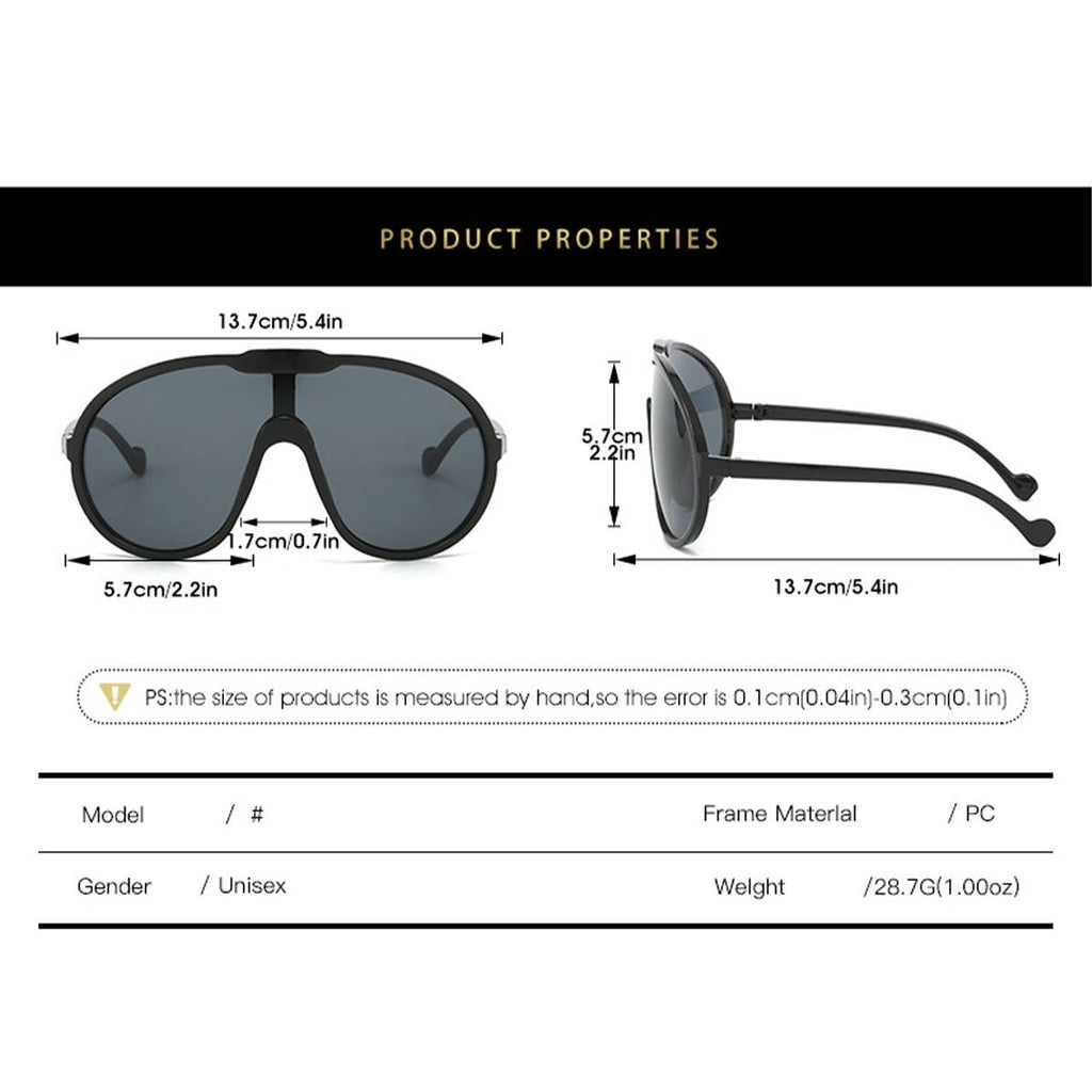 Lune Blanche · Oversized Champagne Sunglasses