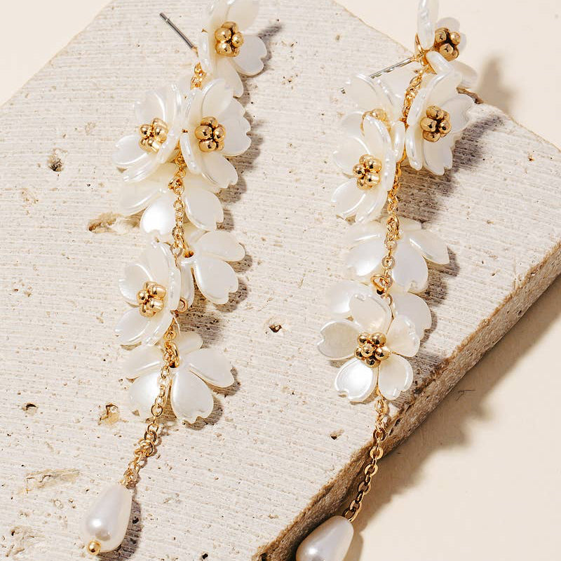 Boucles Fleur Perlé