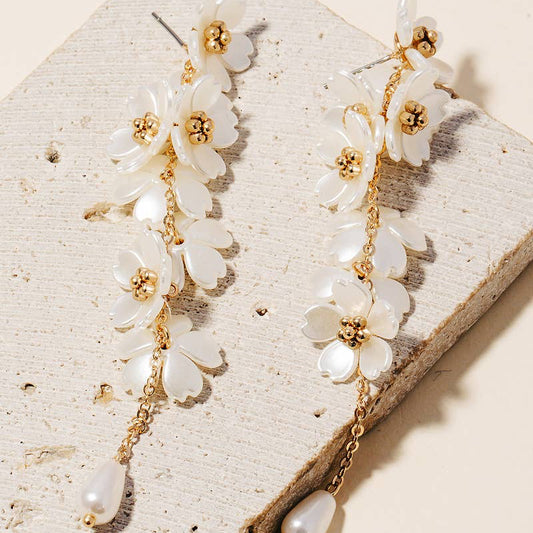 Boucles Fleur Perlé