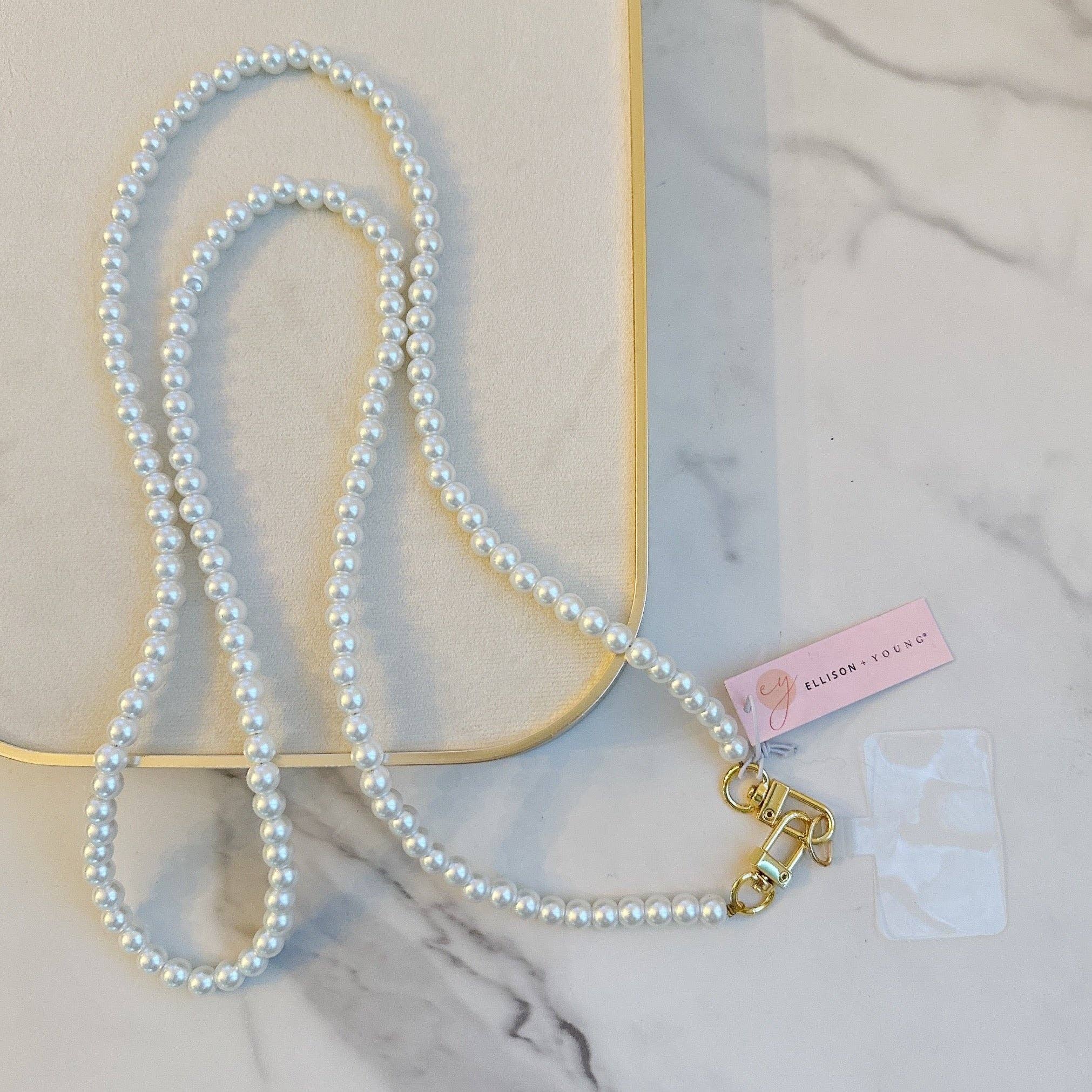 Lune Blanche · Pearl Crossbody Phone Lanyard