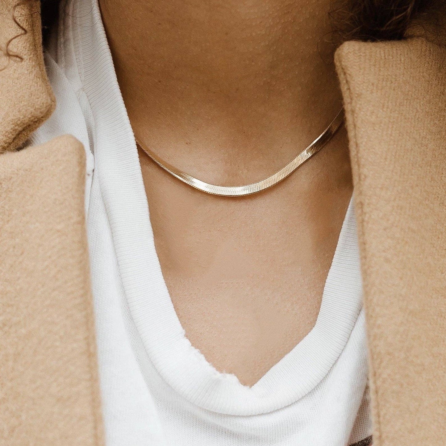 18K Gold PVD Plated Waterproof Stainless Steel Chain Necklace - 6781